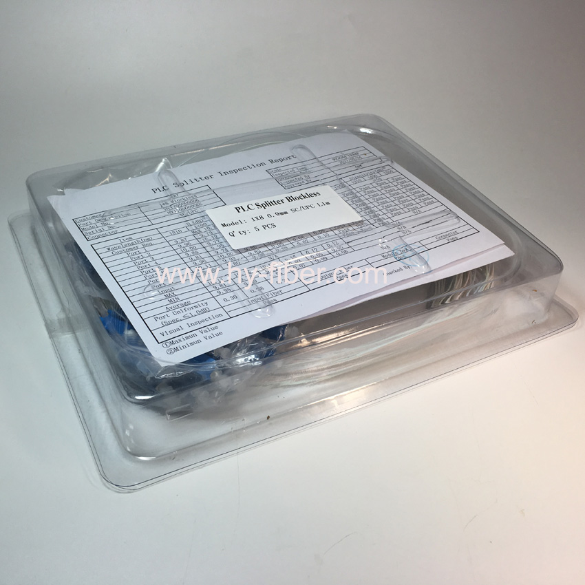 1x8 PLC Splitter LGX Cassette With SC/FC/ST/LC Connector